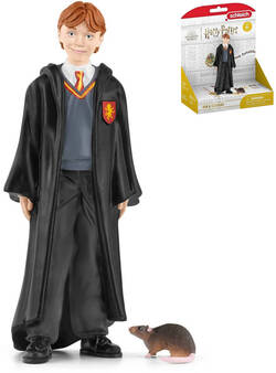 SCHLEICH Harry Potter set figúrka Ron Weasley + krysa Prašivka plast
