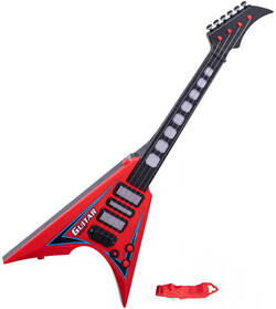 Gitara rocková elektrická 58cm na batérie Svetlo Zvuk *HUDOBNÉ NÁSTROJE*