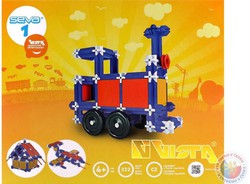VISTA SEVA 1 Vláčik Auto Domček polytechnická STAVEBNICA 222 dielikov