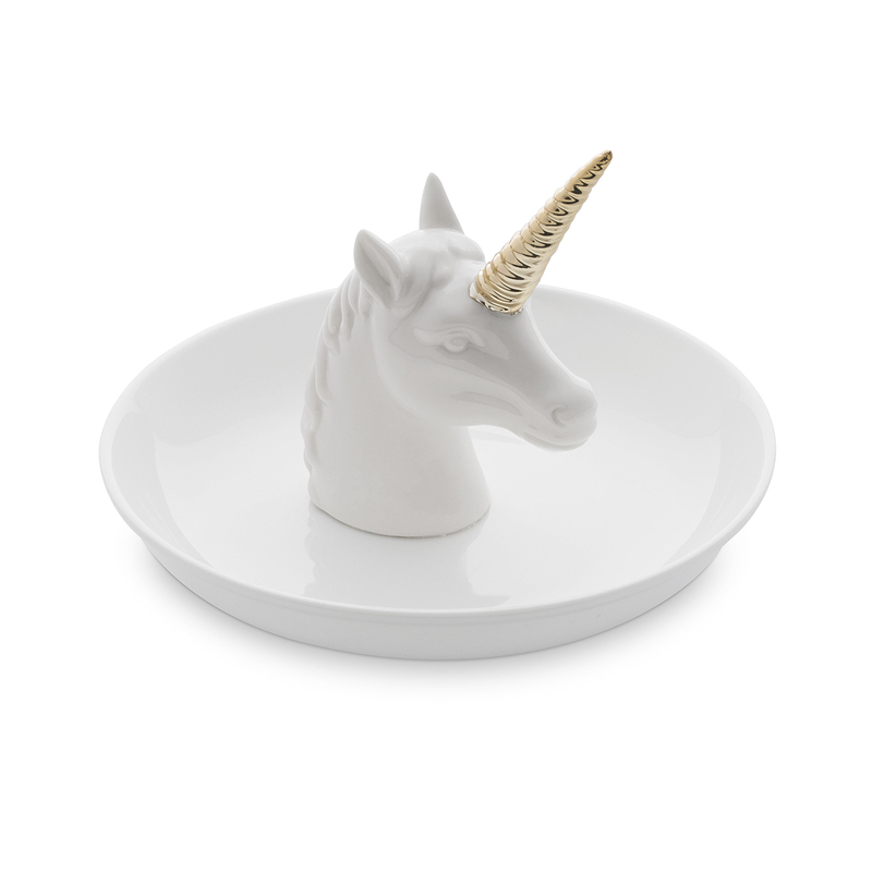Porcelánový stojanček na šperky Jednorožec XL 26436