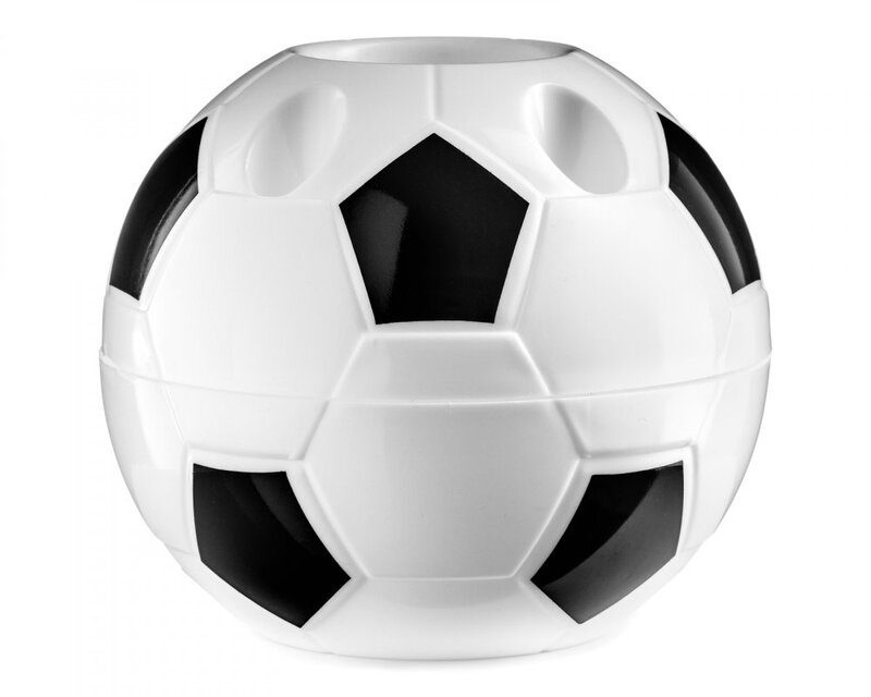 Držiak na písacie potreby v tvare futbalovej lopty