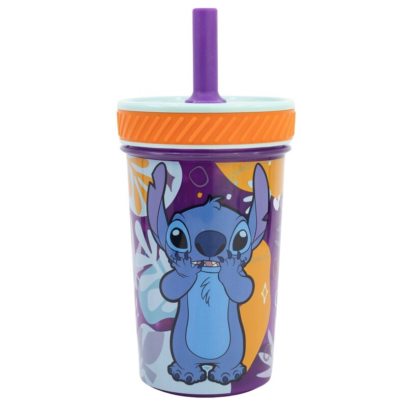Bezpečný plastový kelímok 370 ml - Stitch Aloha