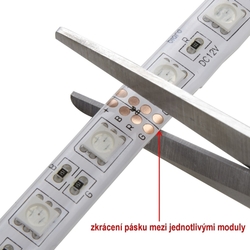 LED pásik 5 metrov - biely