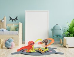 Odpaľovacia dráha dinosaurov + 2 autá