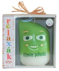 Relaxák Quido Fialový - sviečka s odkazom podľa Vášho želania